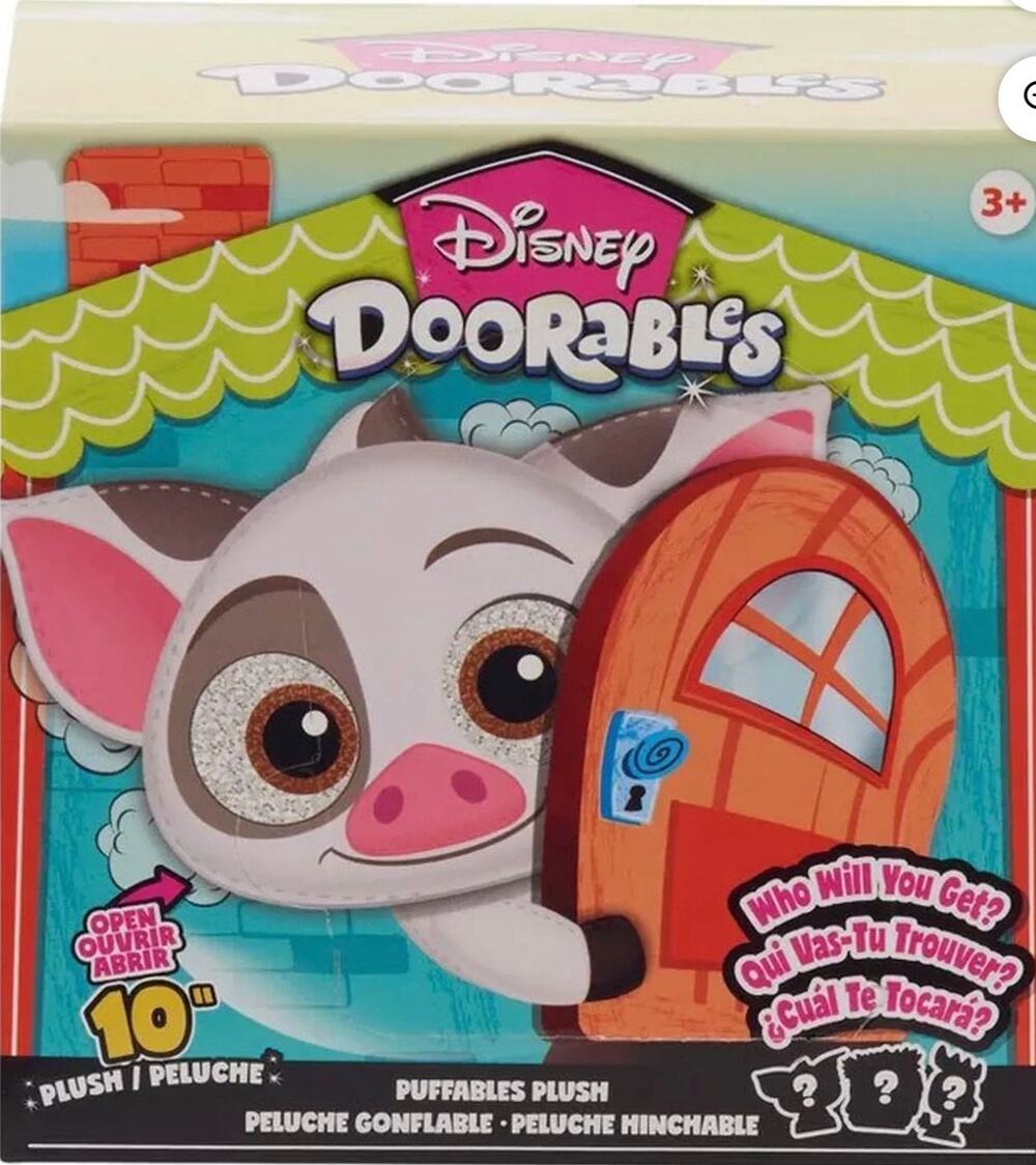 Disney Doorables Puffables 10” Mystery Plush Moana Pua Box NEW SEALED #129